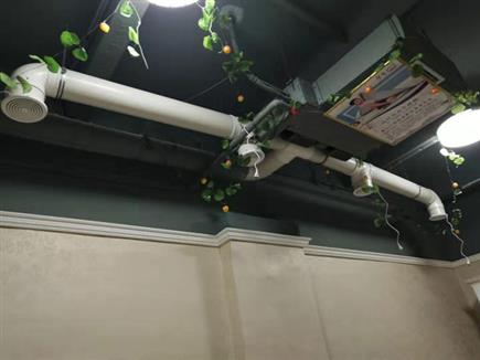 嵩山路艾灸館通風(fēng)排煙
